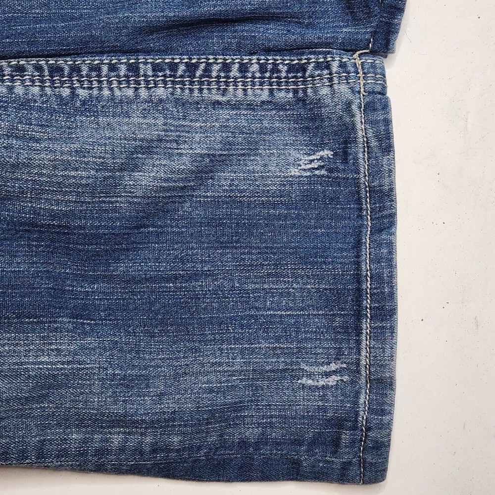 Seven7 Ladies straight Low Rise Denim Blue Jeans Size 8 - Picture 9 of 10